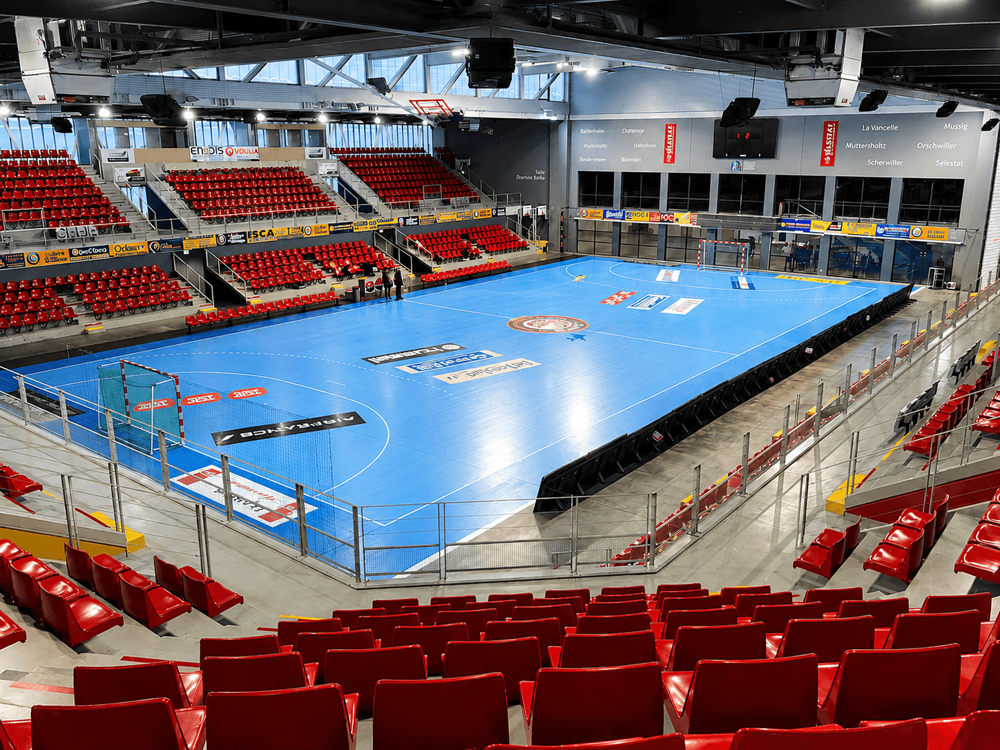 Interior of the Gymnase Adrien Zeller